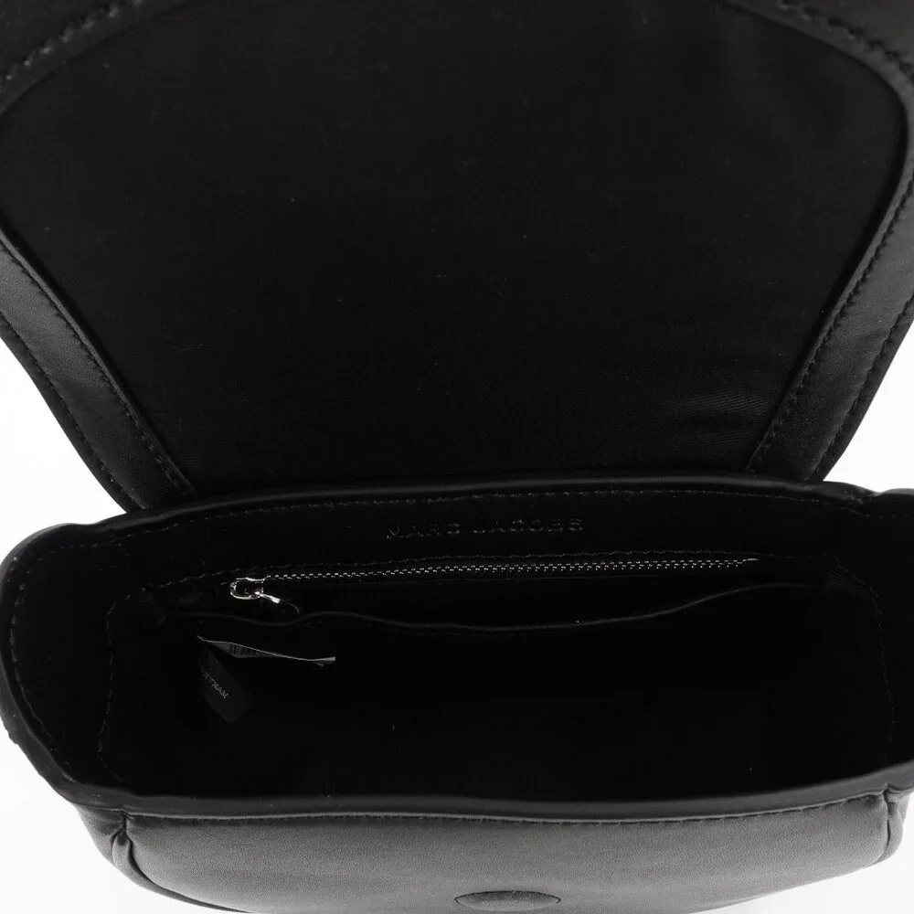 Marc Jacobs Women's The Messenger Saddle Bag Small In Leather Black OS